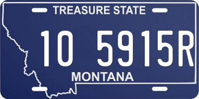 MT license plate 105915R