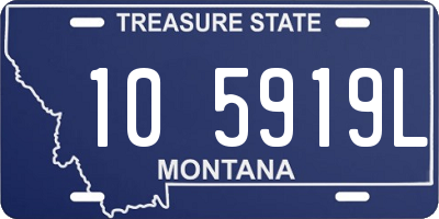 MT license plate 105919L