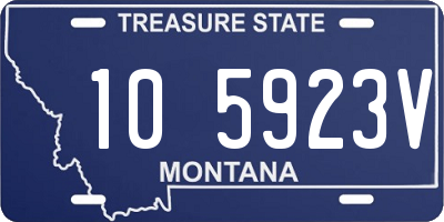 MT license plate 105923V