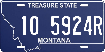 MT license plate 105924R