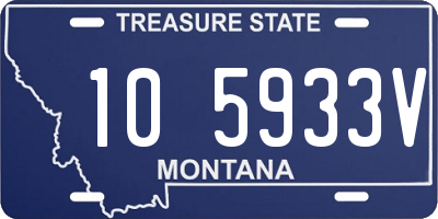 MT license plate 105933V