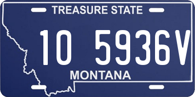 MT license plate 105936V