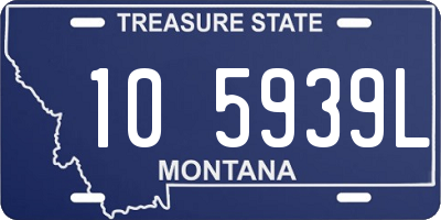 MT license plate 105939L