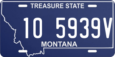 MT license plate 105939V