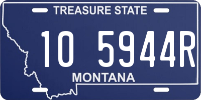 MT license plate 105944R