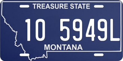 MT license plate 105949L