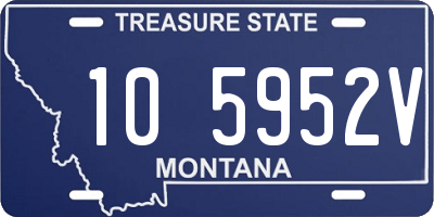 MT license plate 105952V