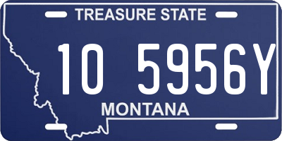 MT license plate 105956Y