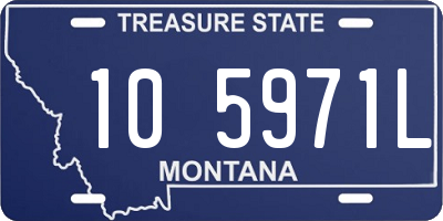 MT license plate 105971L