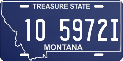 MT license plate 105972I