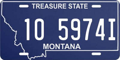 MT license plate 105974I