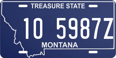 MT license plate 105987Z