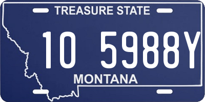 MT license plate 105988Y