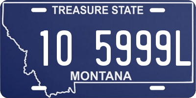 MT license plate 105999L