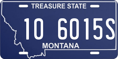 MT license plate 106015S