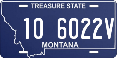 MT license plate 106022V