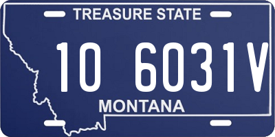 MT license plate 106031V