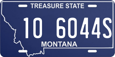 MT license plate 106044S