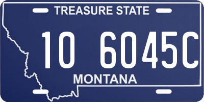 MT license plate 106045C