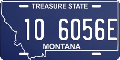 MT license plate 106056E