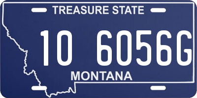 MT license plate 106056G