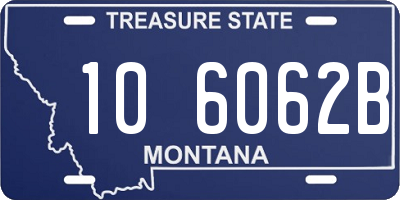 MT license plate 106062B