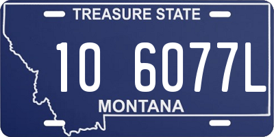 MT license plate 106077L