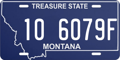 MT license plate 106079F