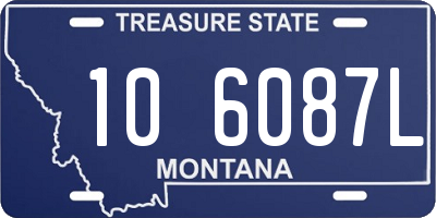 MT license plate 106087L