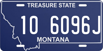 MT license plate 106096J