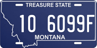 MT license plate 106099F