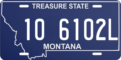 MT license plate 106102L