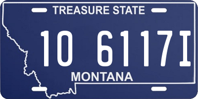 MT license plate 106117I