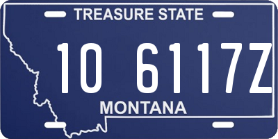 MT license plate 106117Z