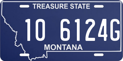 MT license plate 106124G