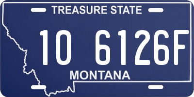 MT license plate 106126F