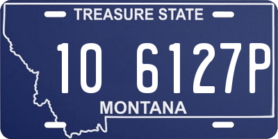 MT license plate 106127P