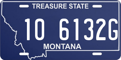 MT license plate 106132G