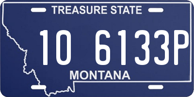 MT license plate 106133P