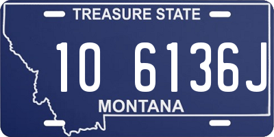 MT license plate 106136J