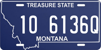 MT license plate 106136Q