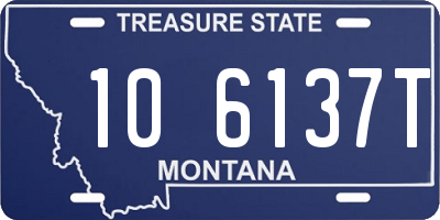 MT license plate 106137T