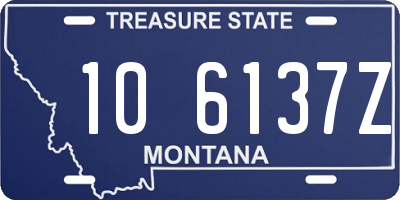 MT license plate 106137Z