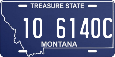 MT license plate 106140C