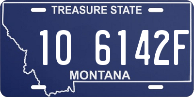 MT license plate 106142F