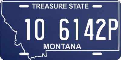 MT license plate 106142P