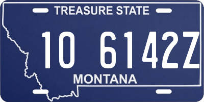 MT license plate 106142Z