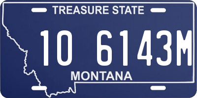 MT license plate 106143M