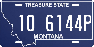 MT license plate 106144P