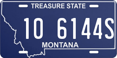 MT license plate 106144S